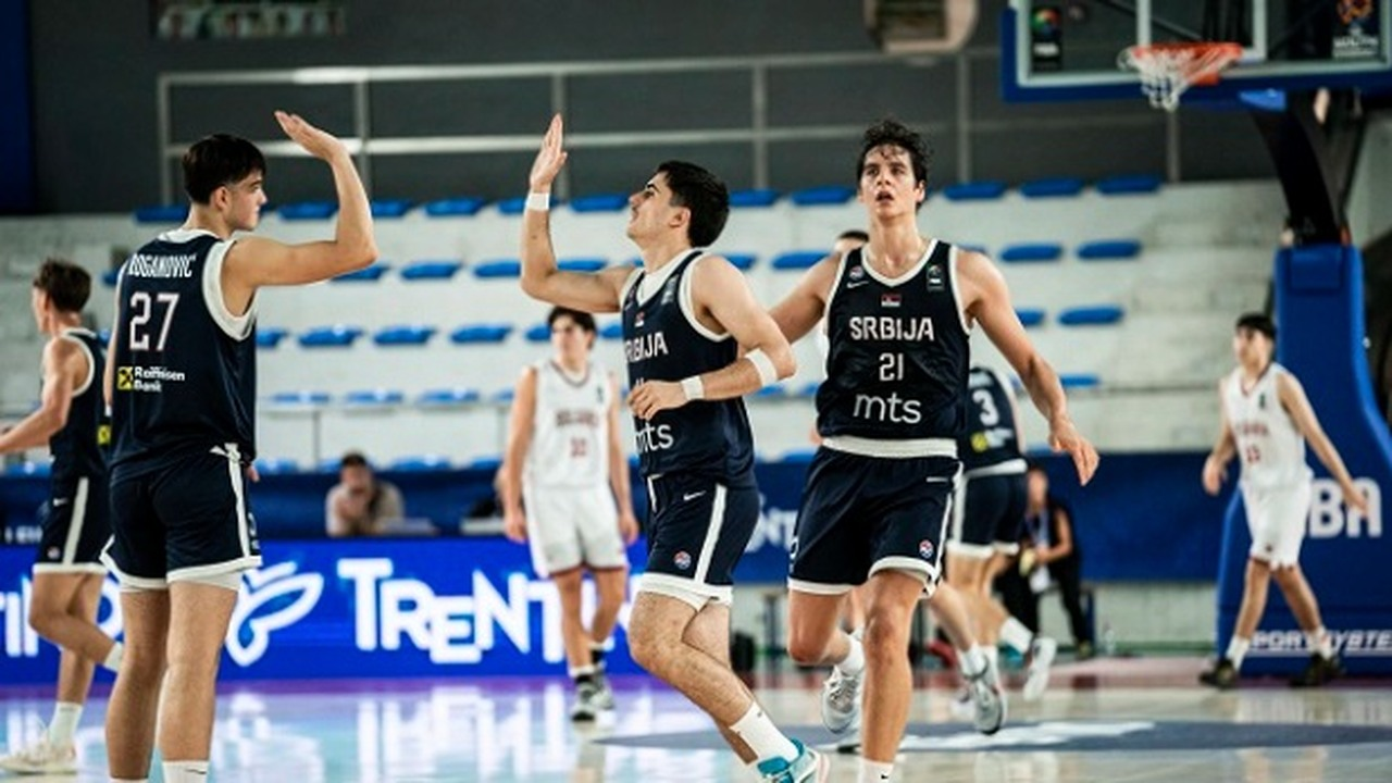 Serbia U18 basketball team beat Bulgaria 89-62 in Rovereto