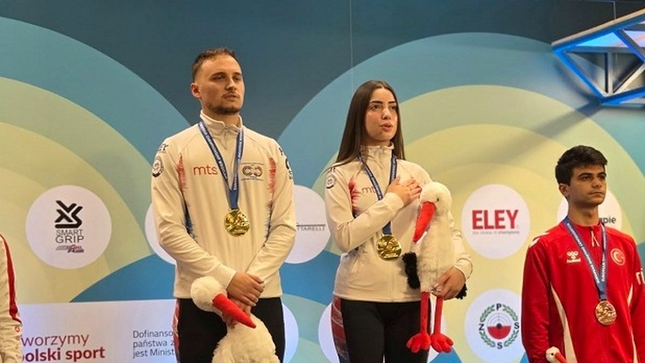 Anđelija Stevanović and Aleksa Rakonjac win European U23 mixed gold